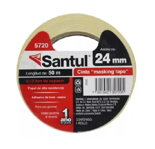 Cinta masking tape 24mm 1" 50m