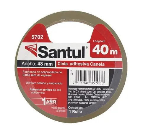 Cinta adhesiva canela 40 m