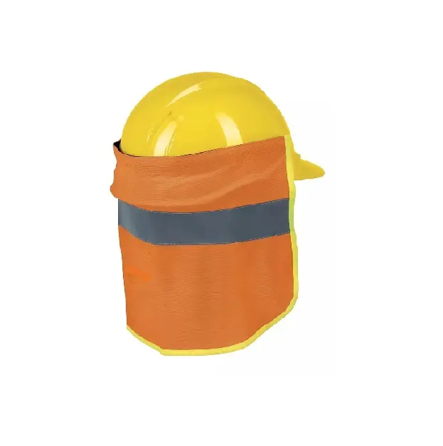 Cubrenucas para casco naranja, con reflejante