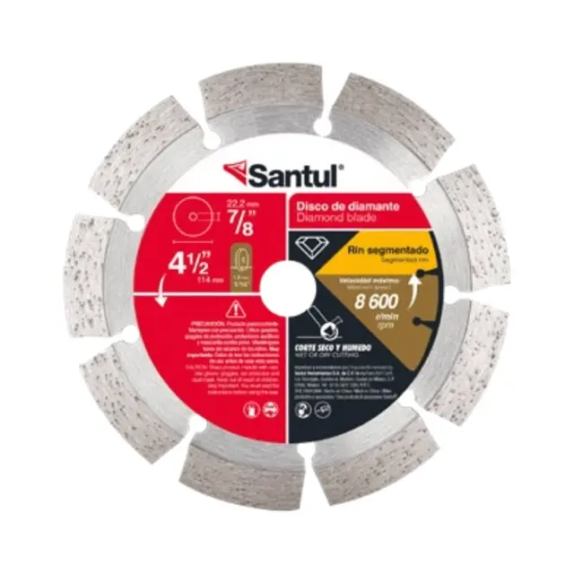 Disco de diamante 4-1/2"x 1.2 mm rin segmentado
