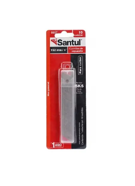 Cuchillas de repuesto p/cutter de 6 , jgo 10 pz