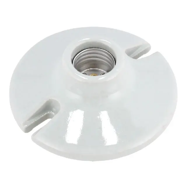 Portalámpara 4½" porcelana para techo, granel