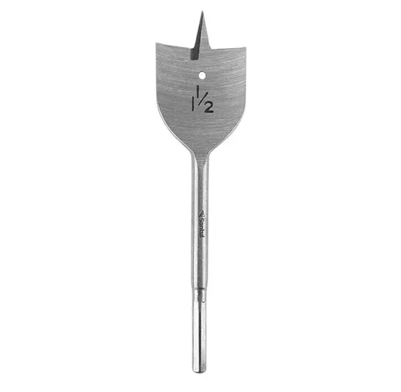 Broca plana o de manita 1 1/2 acero alto carbono