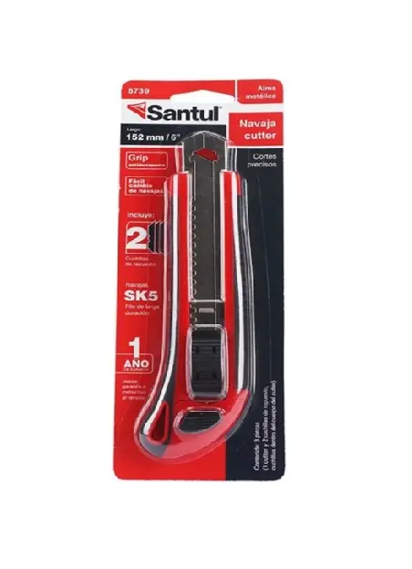 Cutter alma metálica 6 c/grip