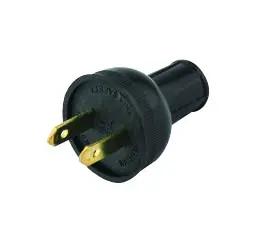 Clavija redonda polarizada de plástico granel