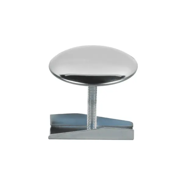 Cubretaladro cromo de 1-3/4" de acero inoxidable