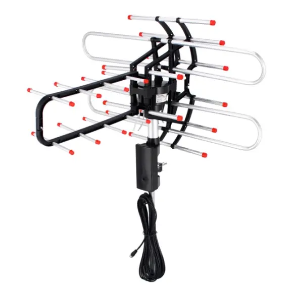 Antena giratoria p/TV clásica a control remoto 360°