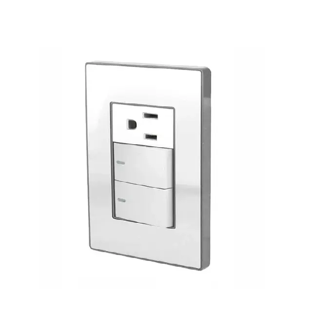 Placa Cordoba contacto y doble apagador de escalera