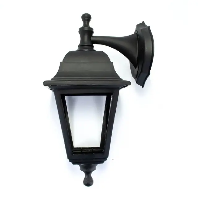 Farol de pared clásico negro