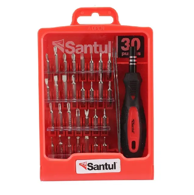 Desarmador de joyero jgo 32 pzs, c/30 puntas