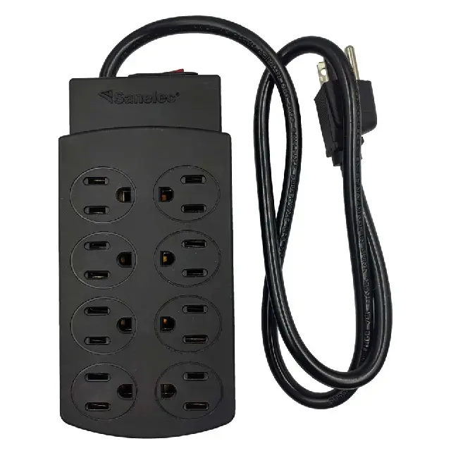 Multicontacto 8 entradas c/sup resor de picos 270J 14AWG