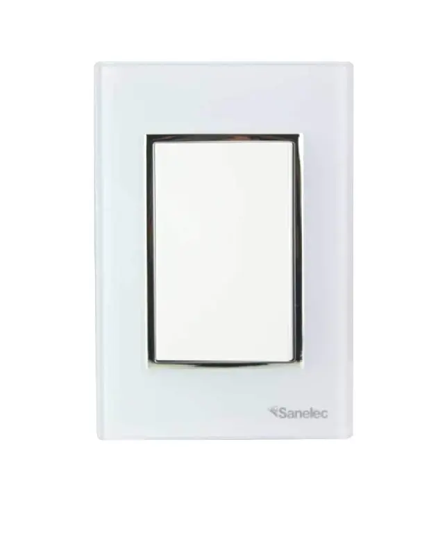 Placa Venecia Blanco apagador de escalera