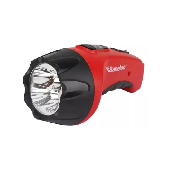 Linterna recargable 4 leds ergonómica 28 lúmenes