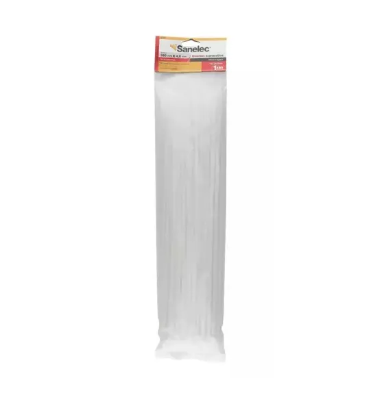 Cinchos plásticos 4.8 x 350 mm color natural 50 pz precio x bolsa