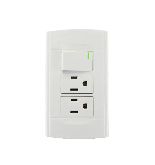 Placa Roma apagador y contacto doble