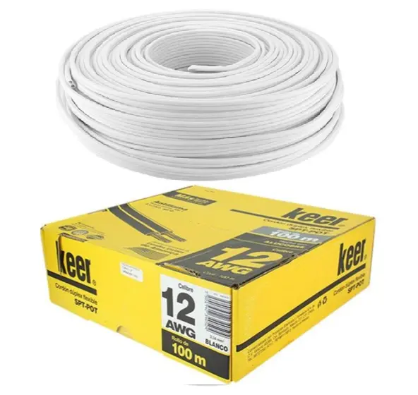 Cable POT cal 12 color blanco precio x metro
