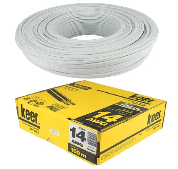 Cable POT cal 14 color blanco precio x metro