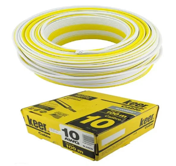 Cable THW cal 10 blanco precio x metro