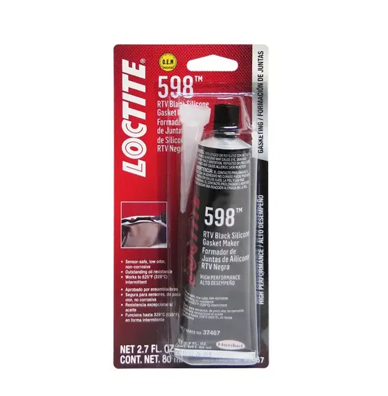 SILICON AUTOMOTRIZ RTV ALTA TEMPERATURA ALTO DESEMPEÑO NEGRO 80 GR