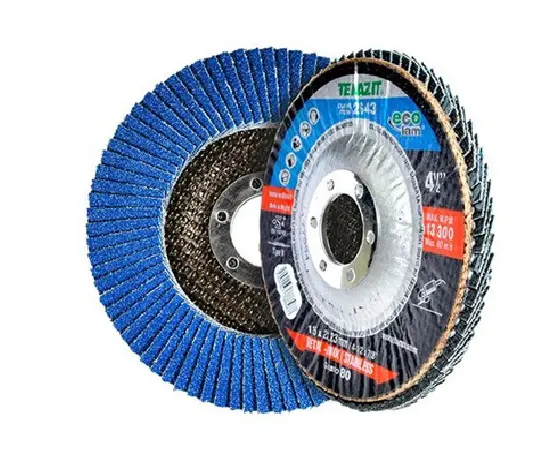 DISCO LAMINADO 4.1/2"X7/8" G040 PARA DESBASTE DE ACERO INOXIDABLE RESPALDO FIBRA DE VIDRIO (ECOLAM)