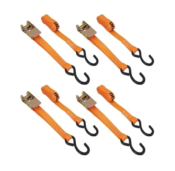 JGO DE 4 SUJETACARGAS 1"X3M CON MATRACA