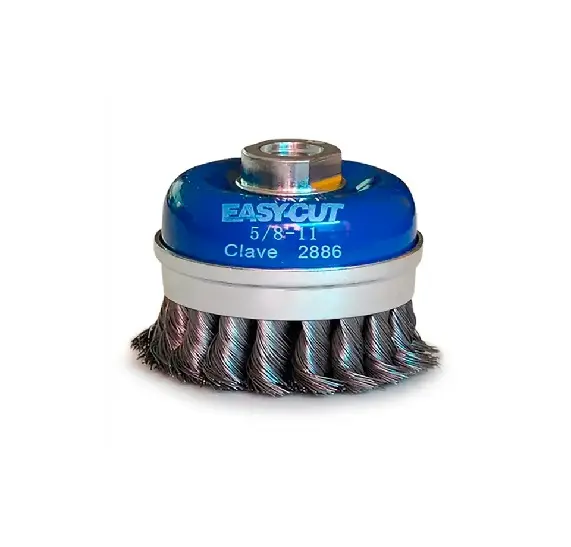 CARDA COPA ALAMBRE TRENZADO 3"X0.014"X5/8-11"X3/4" ACERO AL CARBON EASY-CUT