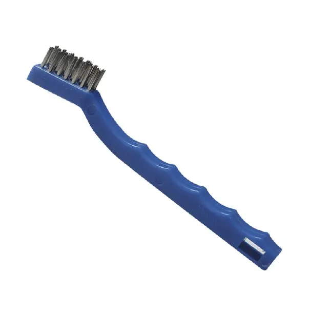 CEPILLO DE ALAMBRE 1/2"X0.006" 3X7 HILERAS ACERO INOXIDABLE MANGO DE PLASTICO