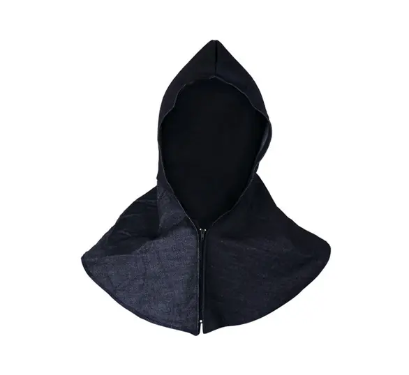 CAPUCHA DE MEZCLILLA CON CIERRE