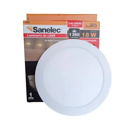 Lámpara circular 18W 36 leds luz cálida