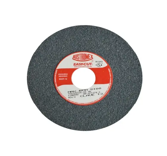PIEDRA ABRASIVA T-1 6"X1"X1" G60 GRIS MEDIO USO GRAL-METAL-ESMERILAR-AFILAR-H.FORJ (EASY-CUT)