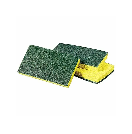 ALMOHADILLA DE FIBRAESPONJA VERDE/AMARILLO 3.1/2"X4.3/4"X1" (80MMX120MMX27MM)