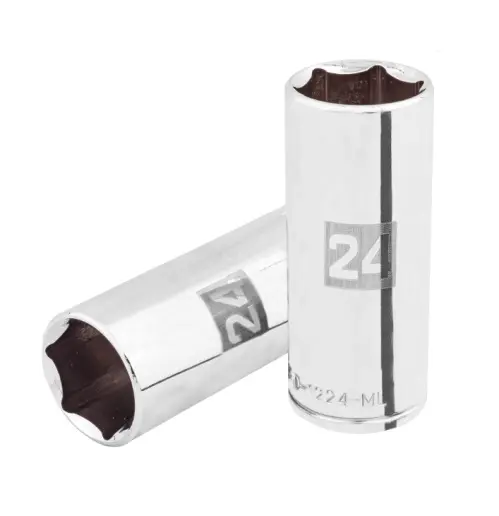 DADO LARGO DE 24 MM 6 PUNTAS CUADRO 1/2' TRUPER