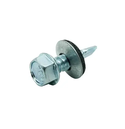 PIJA HEXAGONAL PUNTA DE BROCA C/RONDANAS 1/4 X 1