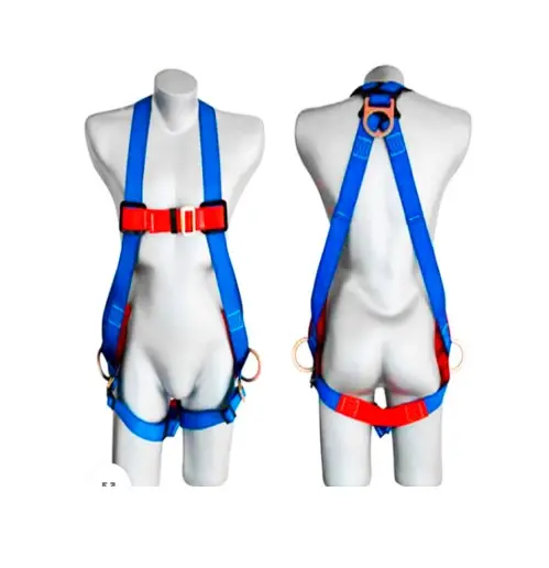 ARNÉS DE CUERPO COMPLETO EN H CON 3 ANILLOS