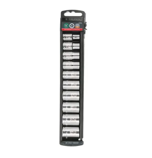 JUEGO DADOS, CUADRO 1/2'', 10 PIEZAS