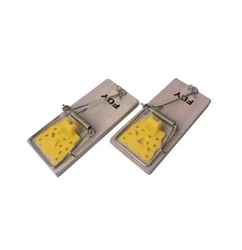 RATONERA DE MADERA PARA RATON 4"(2PZAS)