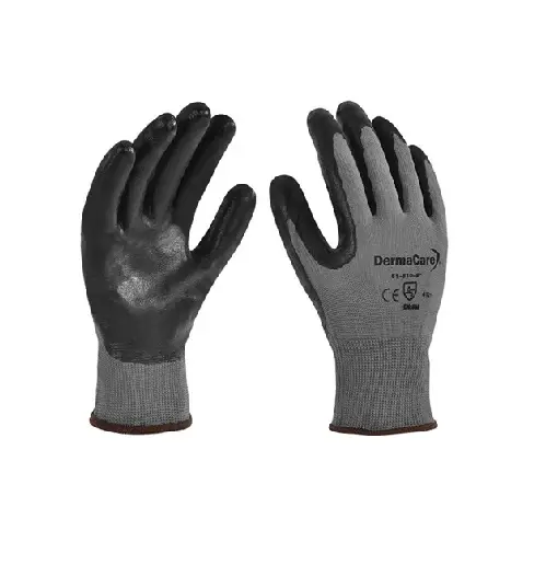 GUANTE 15G ANTICORTE PALMA NITRILO+ T9