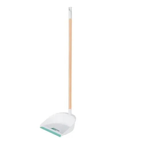 RECOGEDOR PLASTICO CON BASTON DE MADERA