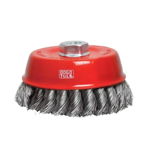 CARDA DE COPA 5" TRENZADO ENT 5/8"-11NC