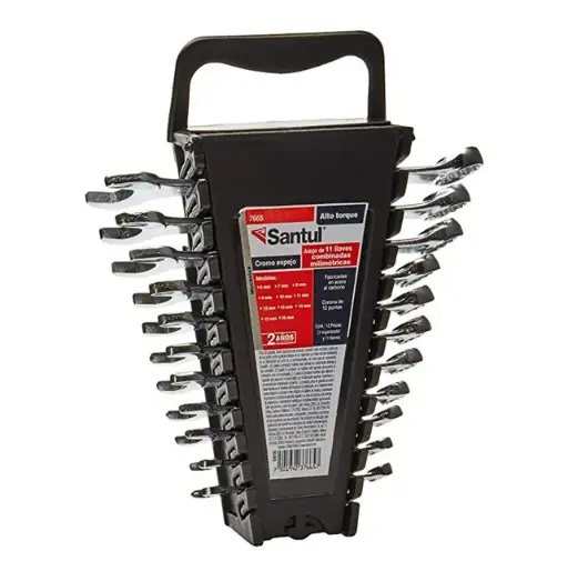 [7665 ST376657] Llaves combinadas jgo de 11pzs milimétricas