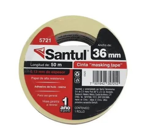 [5721 ST357212] Cinta masking tape 36mm 1 1/2" 50m