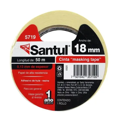 [5719 ST357199] Cinta masking tape 18mm 3/4" 50m