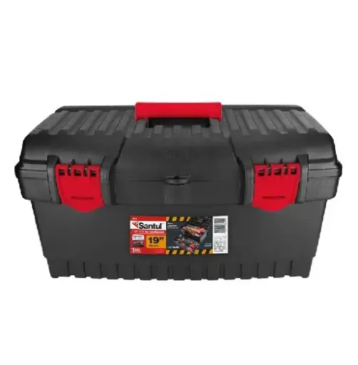 [6410 ST364104] Caja para herramienta 19" negra con charola organizadora