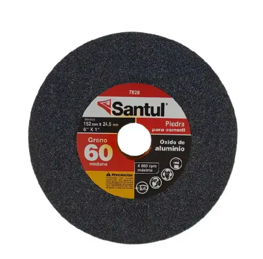 [7828 ST378286] Piedra para esmeril 6 x1 x1 carburo de silicio, grano 60
