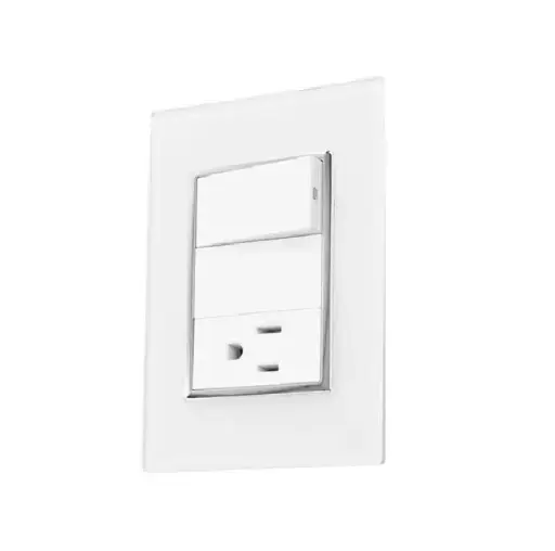 [4473 SE344731] Placa Venecia Blanco apagador y contacto
