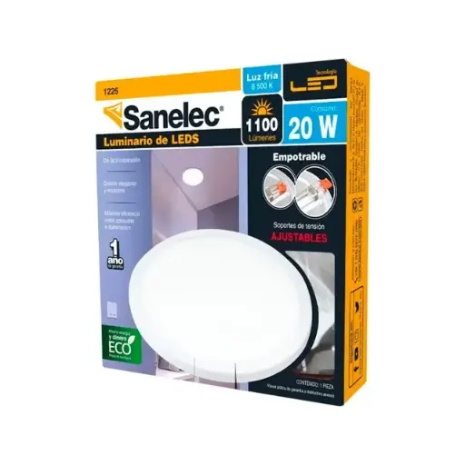 [1225 SE312259] Luminario ajustable circular 20W