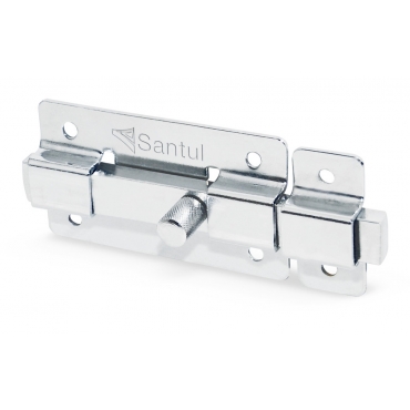 [8582 ST385826] Pasador para puerta 75 mm de acero cromado
