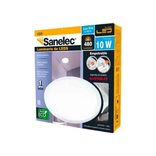 [1223 SE312235] Luminario ajustable circular 10W
