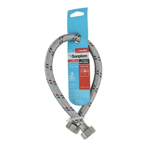 [8751 SP387516] Manguera flexible para lavabo de 1/2 x 1/2 , 40 cm
