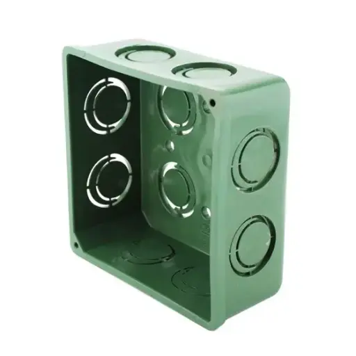 [3477 SE334770] Caja de registro plástica sin tapa 4" X 4"